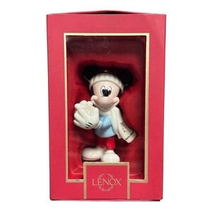 Disney Lenox Mickey Mouse Snow Games‎ Christmas Ornament 2022 Porcelain